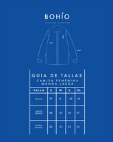 Camisa mujer Manga Larga Metamorfosis Terracota (Rayón)